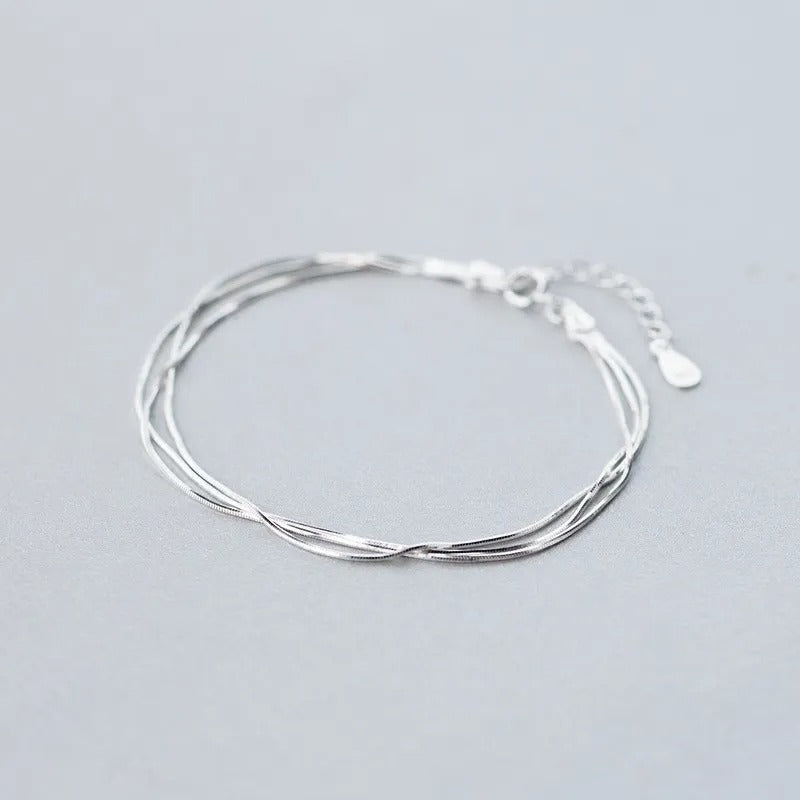 Thin and Elegant 925 Silver Bracelet